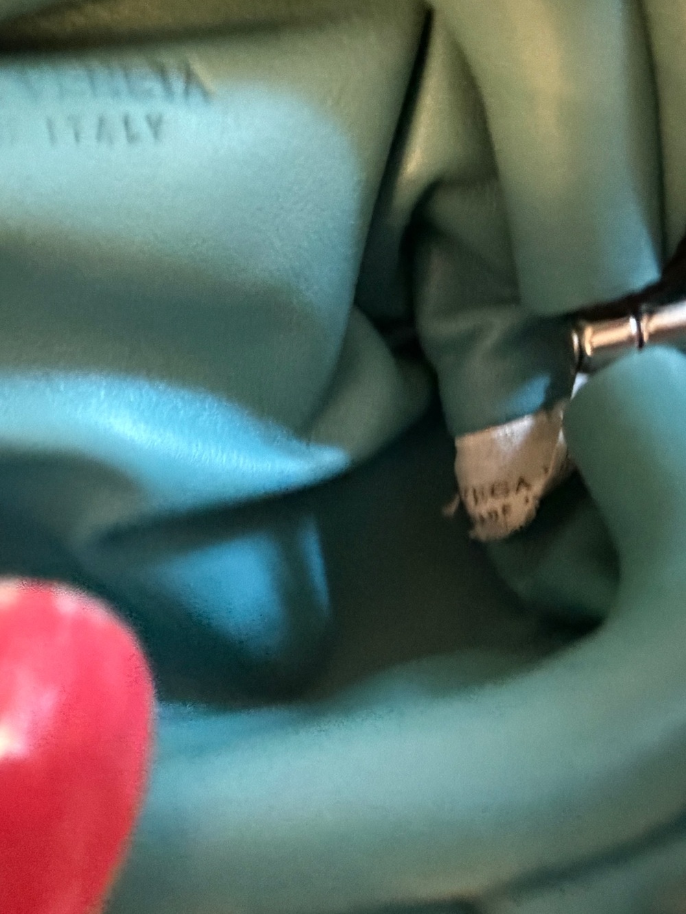 Bottega Veneta Blue Teal Mini Pouch Shoulder Bag - Picture 7 of 16